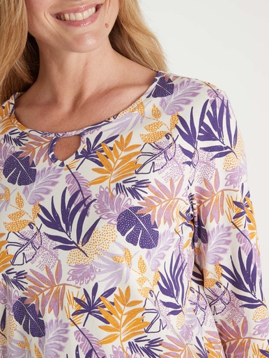 Tee-shirt encolure fantaisie