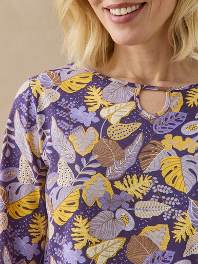Tee-shirt encolure fantaisie