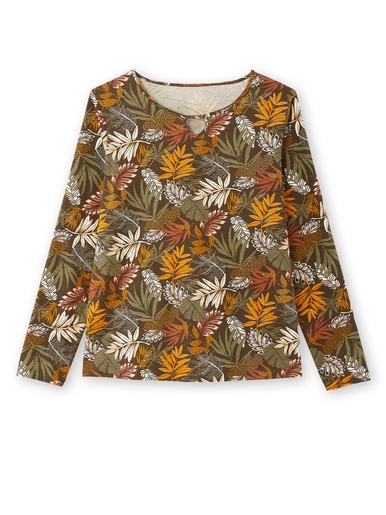 Tee-shirt encolure fantaisie
