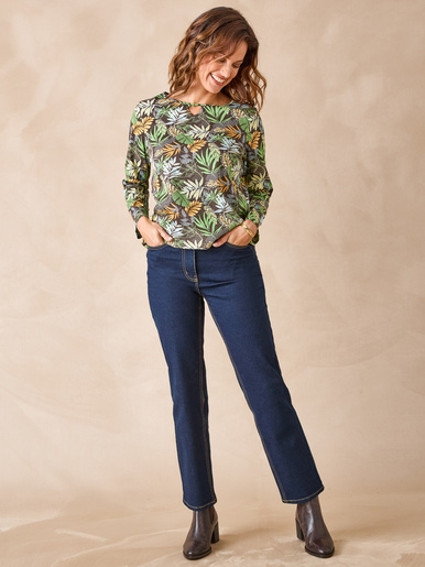 Tee-shirt encolure fantaisie