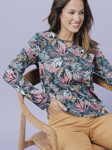 Tee-shirt encolure fantaisie