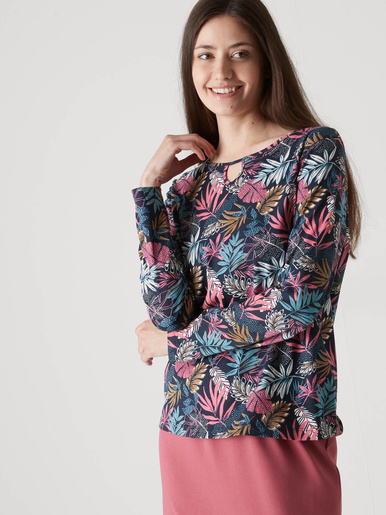 Tee-shirt encolure fantaisie