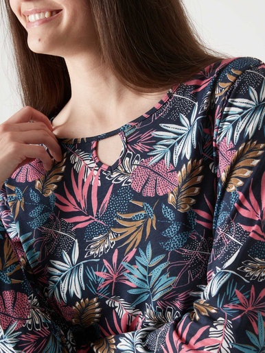 Tee-shirt encolure fantaisie