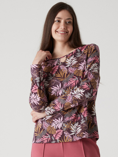 Tee-shirt encolure fantaisie