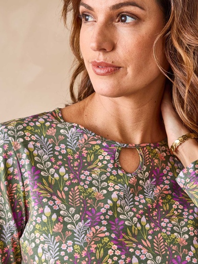 Tee-shirt encolure fantaisie