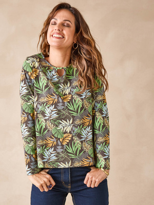 Tee-shirt encolure fantaisie