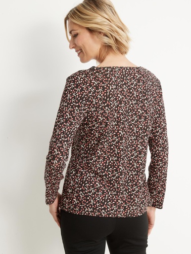 Tee-shirt avec dentelle à l'encolure - Daxon - 
