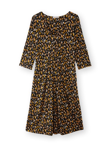 Robe spéciale ventre rond - Daxon - Imprime multicolore