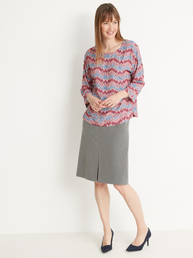 Blouse en crêpe fluide