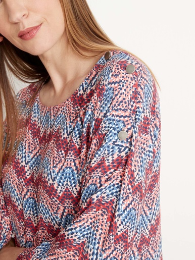 Blouse en crêpe fluide