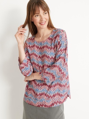 Blouse en crêpe fluide
