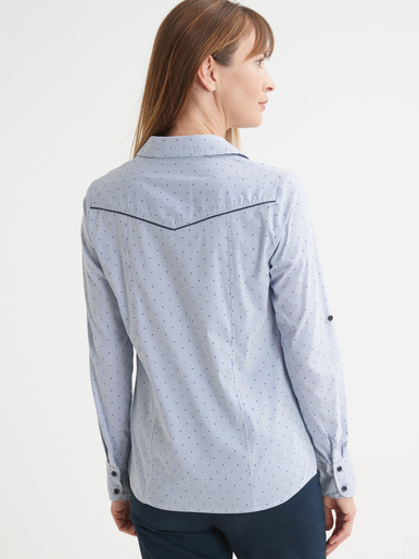 Chemisier pur coton poitrine standard - Daxon - 