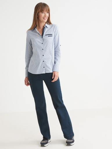 Chemisier pur coton poitrine standard - Daxon - 