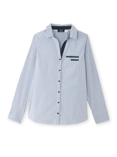 Chemisier pur coton poitrine standard - Daxon - 