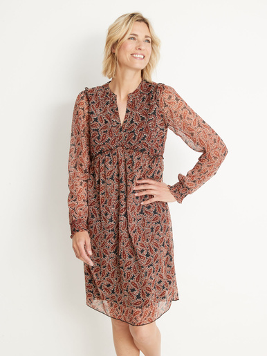 Robe en voile doublé