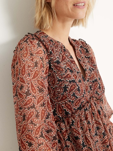 Robe en voile doublé