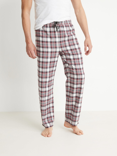 Lot de 2 pantalons de pyjama flanelle - Honcelac - Carreaux bordeaux