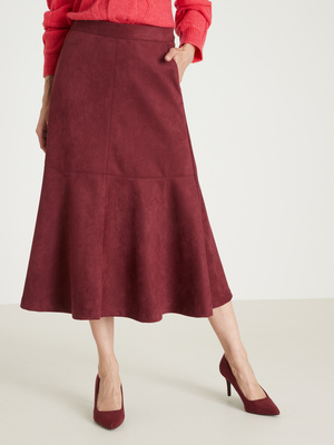 Jupe suédine élastiquée dos