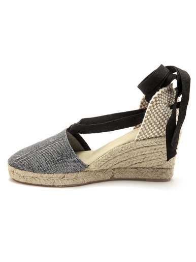 Espadrilles compensées lien cheville