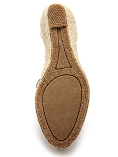 Espadrilles compensées lien cheville