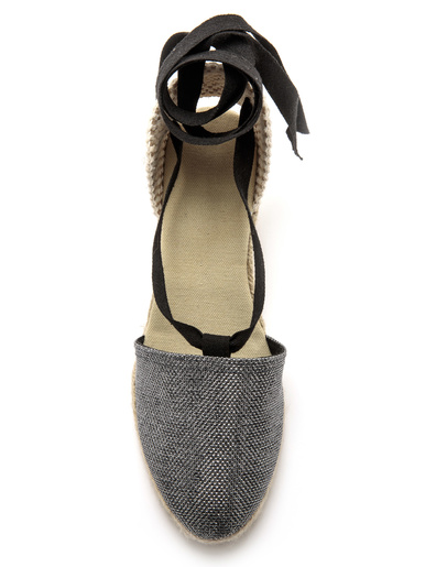 Espadrilles compensées lien cheville