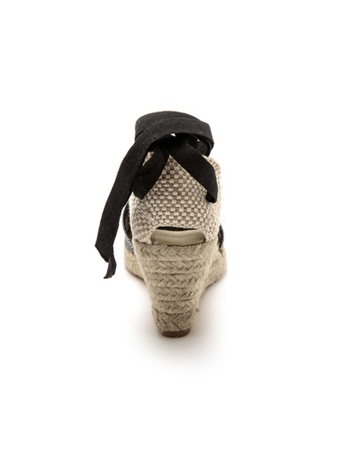 Espadrilles compensées lien cheville