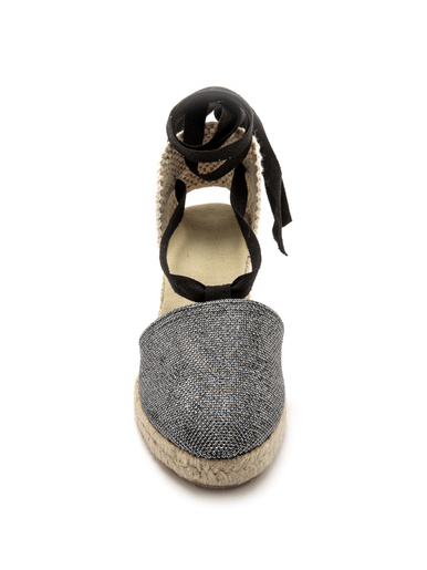 Espadrilles compensées lien cheville