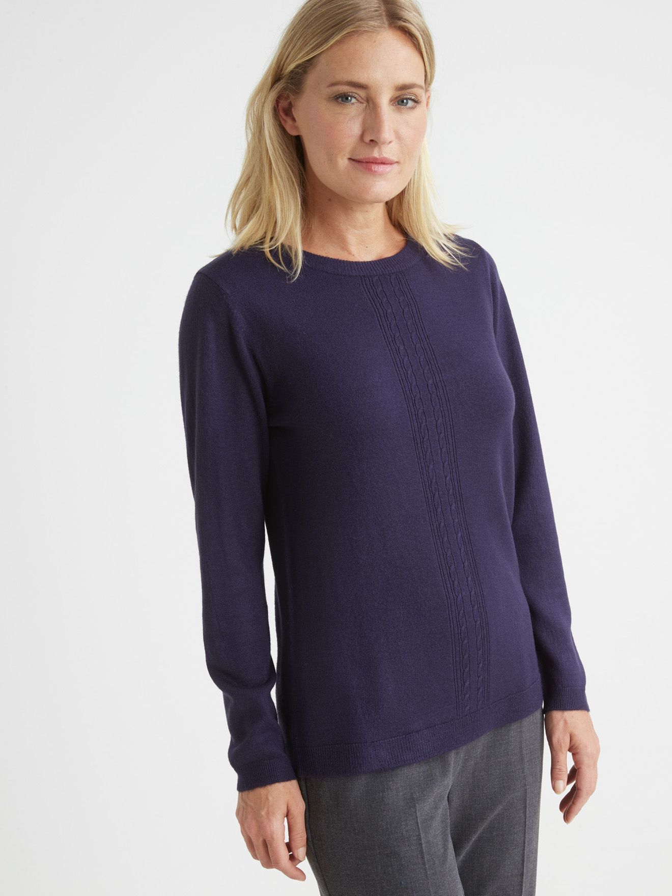 Pull toucher cachemire - Daxon - Marine