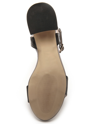 Sandales à bride en cuir