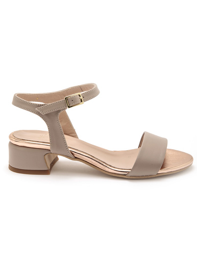 Sandales à bride en cuir