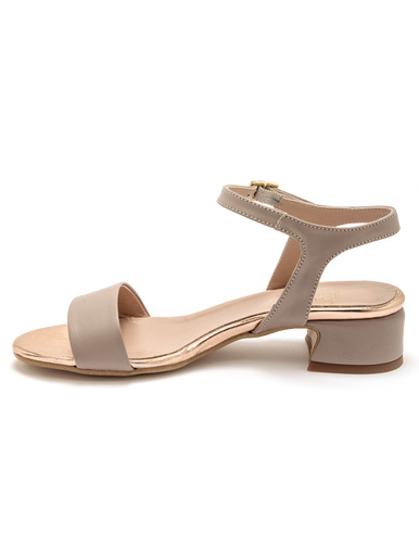 Sandales à bride en cuir