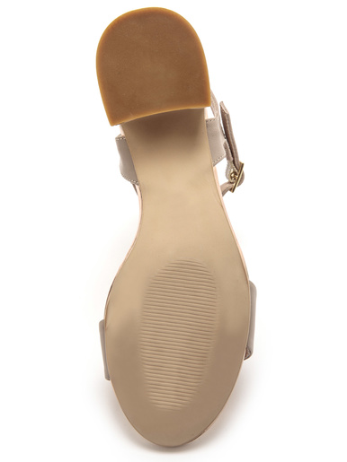 Sandales à bride en cuir