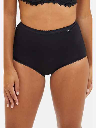 Lot de 2 culottes hautes Classique Coton - Sans Complexe - Noir