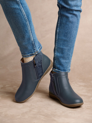 Boots double zip aérosemelle® amovible