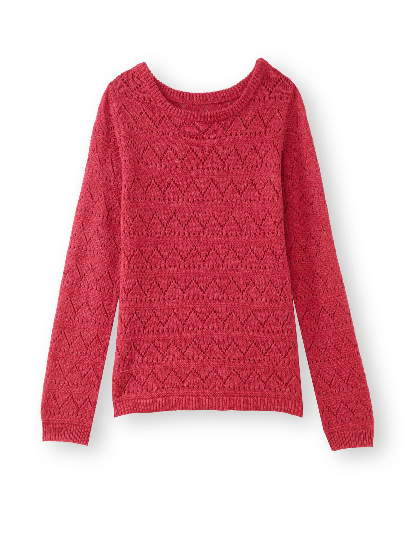 Pull fantaisie avec laine et alpaga - Daxon - Rose