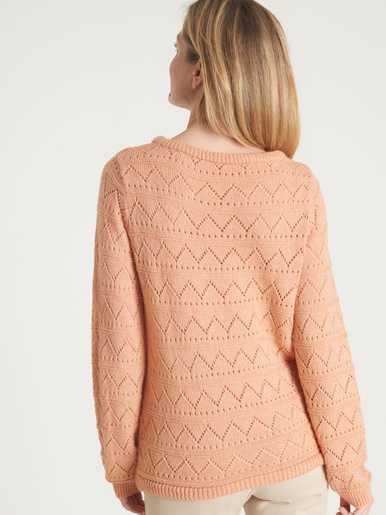 Pull fantaisie avec laine et alpaga