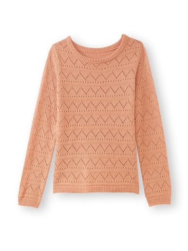 Pull fantaisie avec laine et alpaga