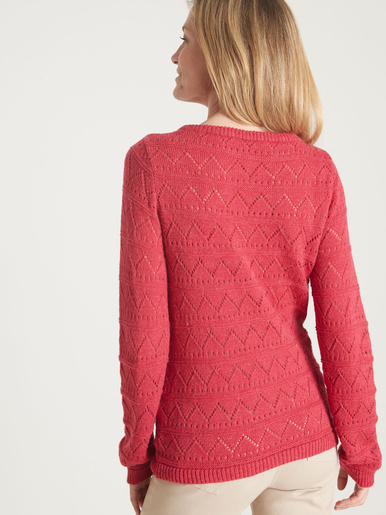 Pull fantaisie avec laine et alpaga