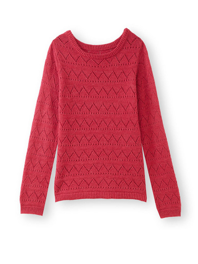 Pull fantaisie avec laine et alpaga