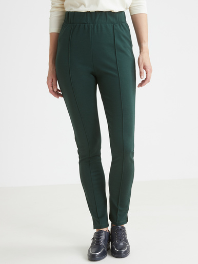 Pantalon droit élastiqué maille milano