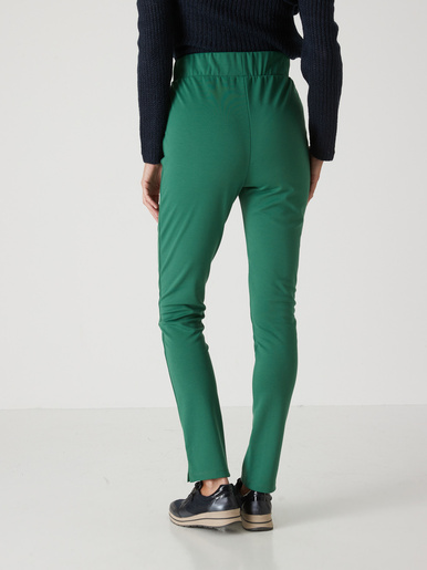Pantalon droit élastiqué maille milano