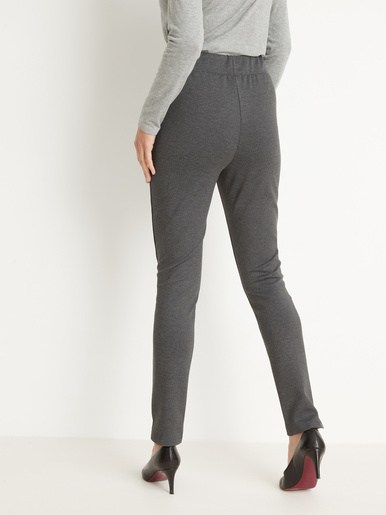 Pantalon droit élastiqué maille milano