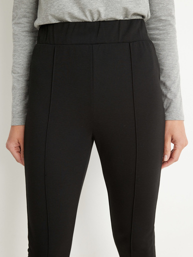 Pantalon droit élastiqué maille milano