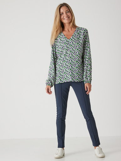 Pantalon droit élastiqué maille milano
