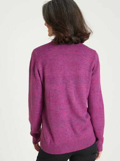 Pull col montant manches longues