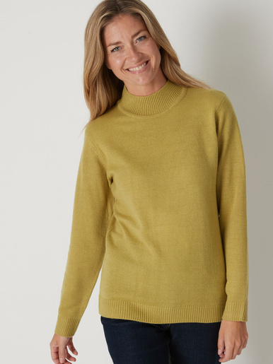 Pull col montant manches longues - Daxon - Vert