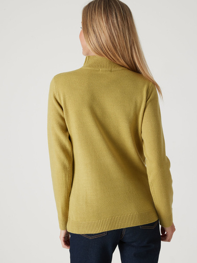 Pull col montant manches longues