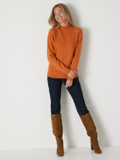 Pull col montant manches longues - Daxon - 
