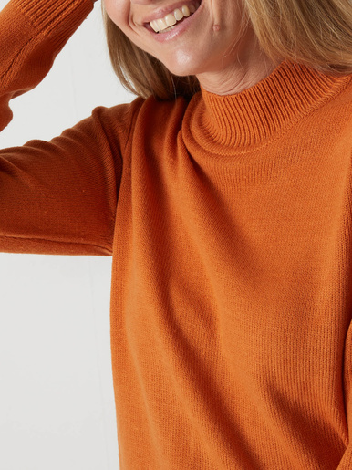 Pull col montant manches longues - Daxon - 