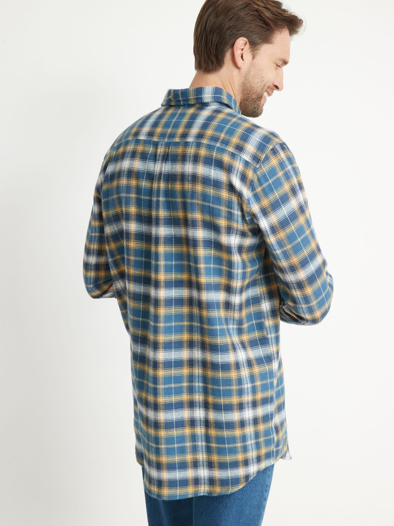 Chemise de travail extra longue flanelle - Homme | Daxon